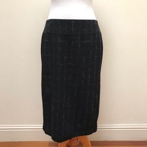 Lafayette 148 New York |Speckle Plaid Pencil Skirt
